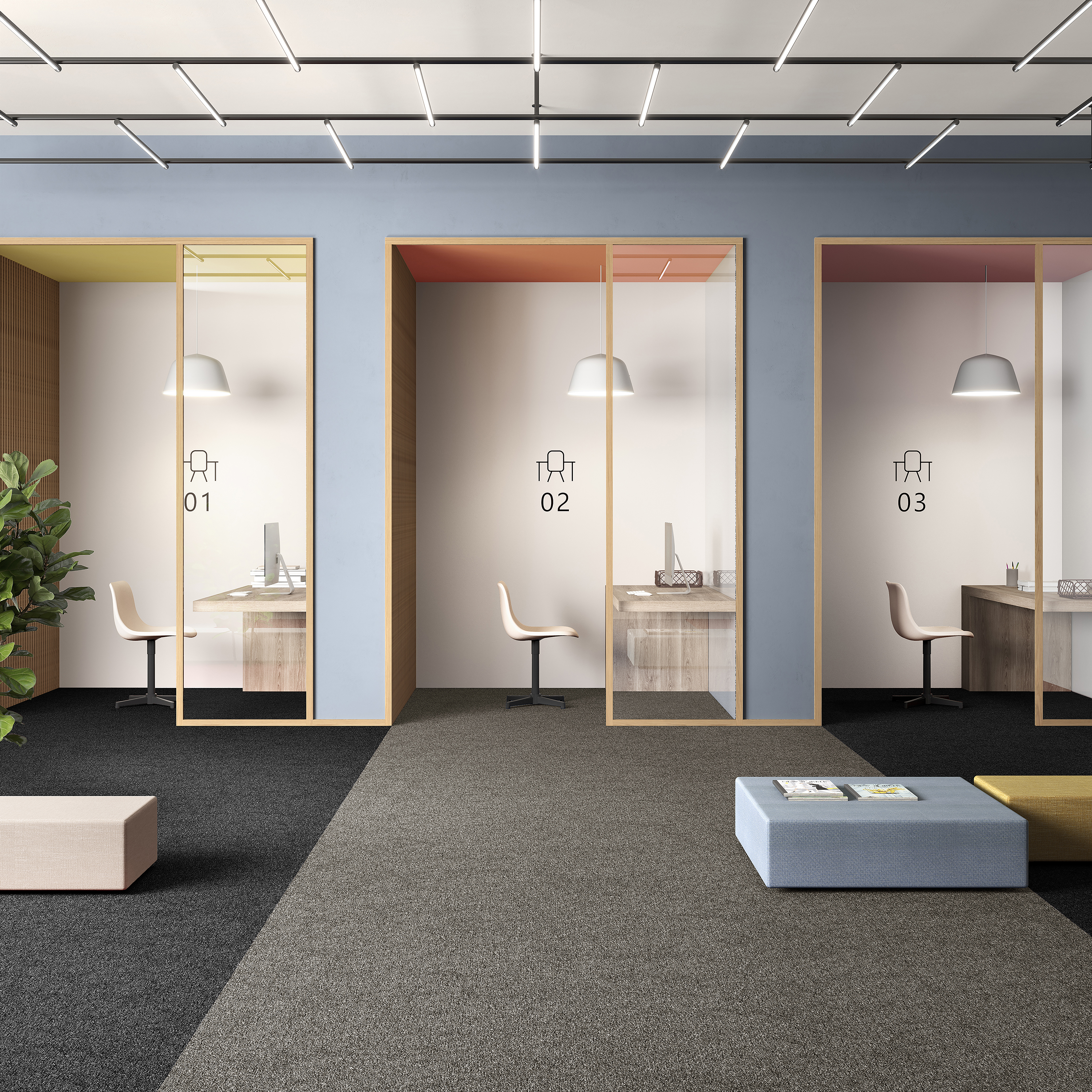 Ковровая плитка Medusa Tile 40 (500*500*5 мм) — купить в Волжском