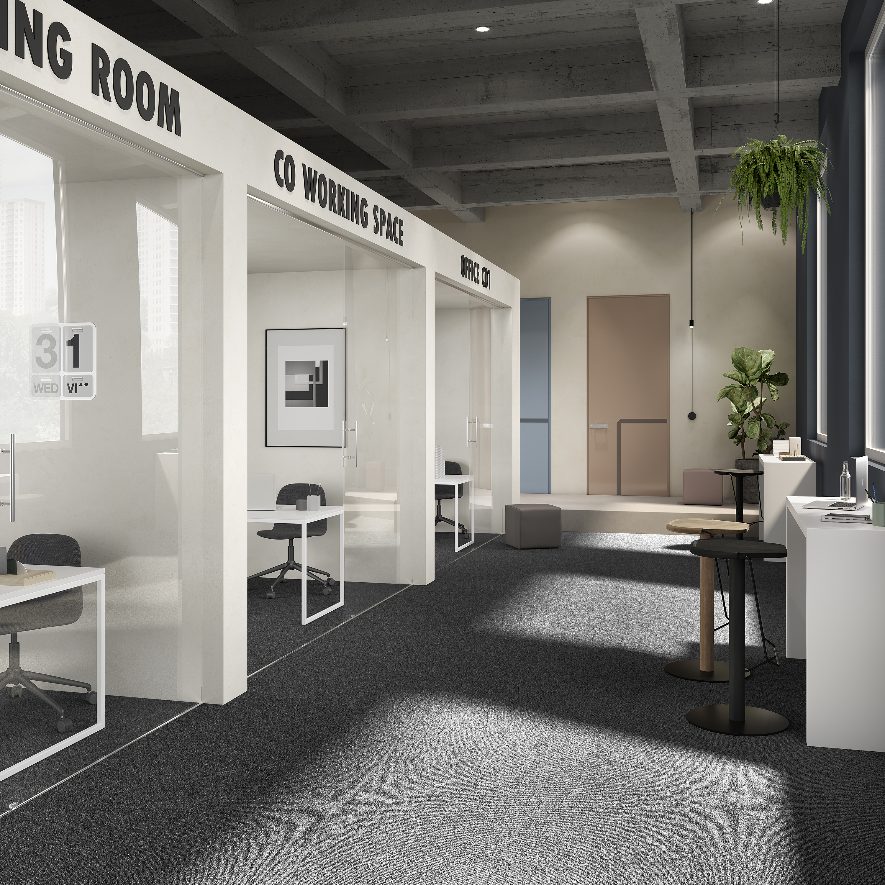 Ковровая плитка Medusa Tile 99 (500*500*5 мм) — купить в Волжском