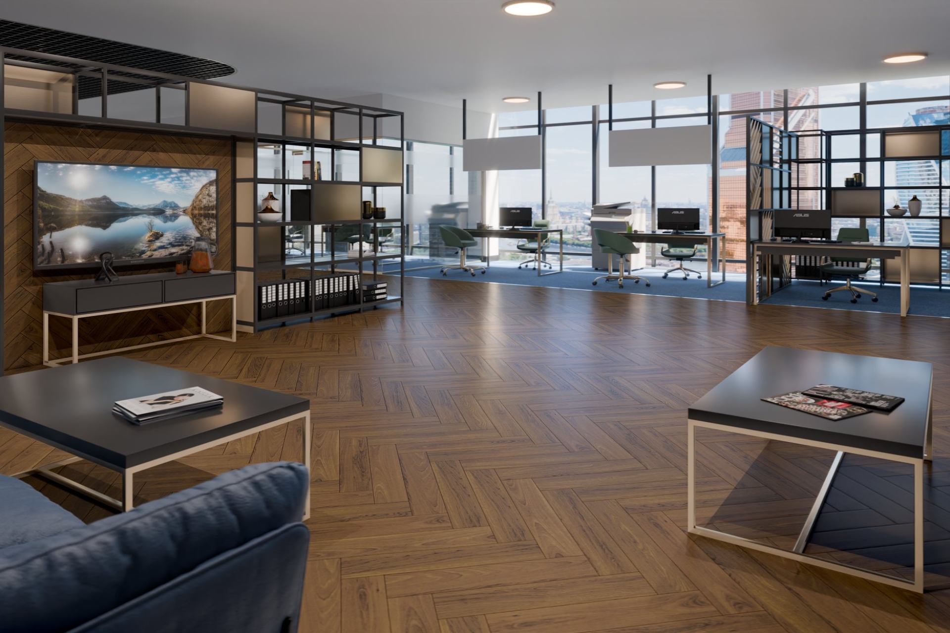 Инженерный паркет «Damy Floor» Ореховый (укладка елочкой) — купить в Волжском