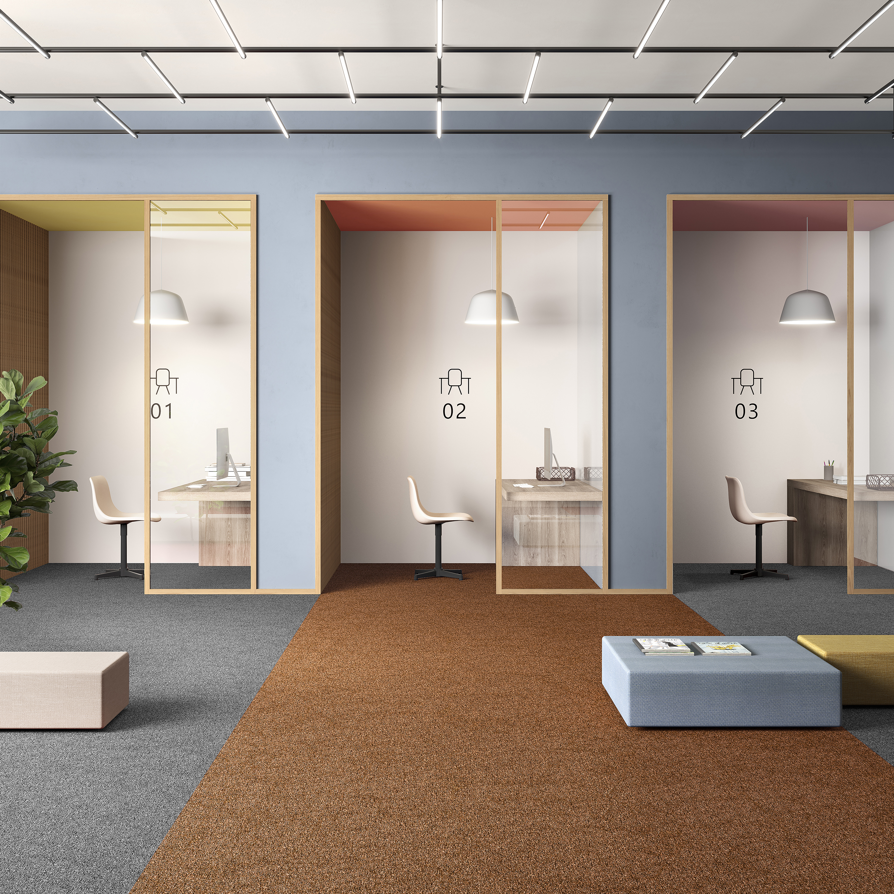 Ковровая плитка Medusa Tile 84 (500*500*5 мм) — купить в Волжском