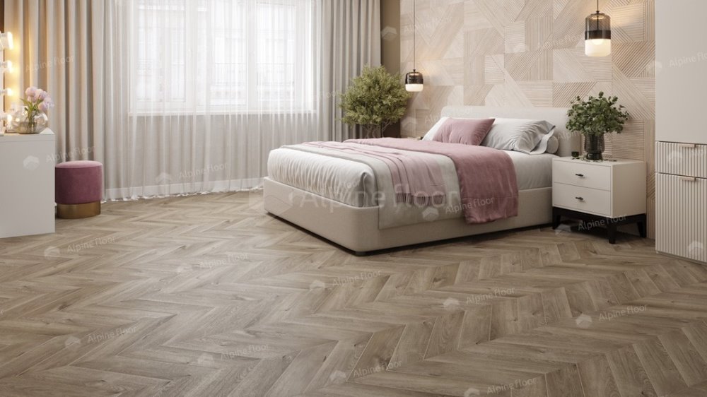 LVT плитка "Alpine Floor" Дуб Натуральный Отбеленный (555*127*2,5 мм) — купить в Волжском