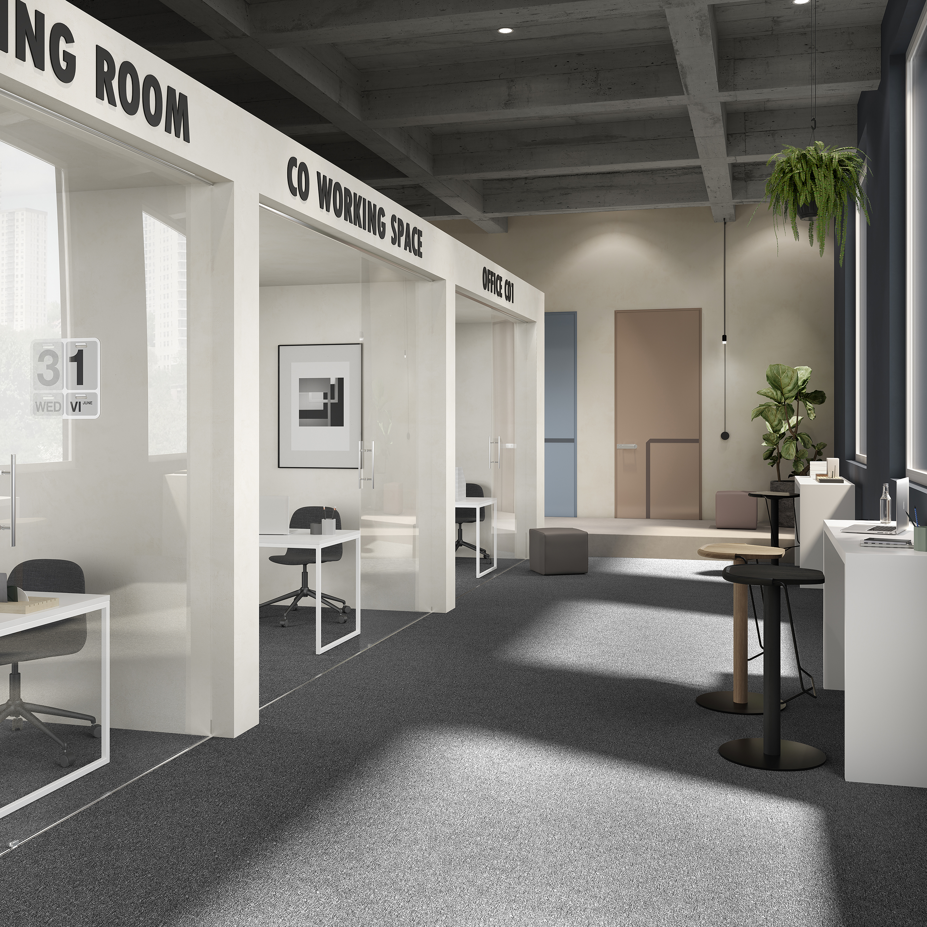 Ковровая плитка Medusa Tile 98 (500*500*5 мм) — купить в Волжском